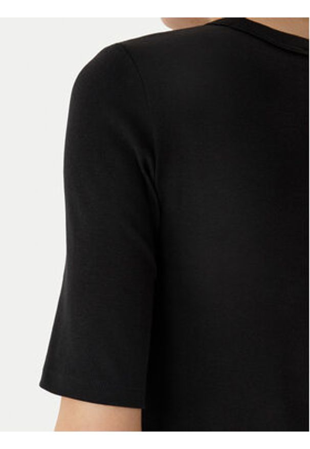 Calvin Klein Jeans Sukienka codzienna LV047D217G Czarny Slim Fit. Okazja: na co dzień. Kolor: czarny. Materiał: bawełna. Typ sukienki: proste. Styl: casual