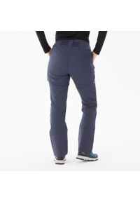 quechua - Spodnie turystyczne damskie Quechua SH500 Warm. Kolor: niebieski. Materiał: tkanina, materiał. Sezon: zima. Sport: turystyka piesza