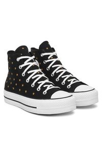 Converse Trampki Chuck Taylor All Star Lift Platform Embroidered Stars A16113C Czarny. Kolor: czarny. Materiał: materiał. Obcas: na platformie #5
