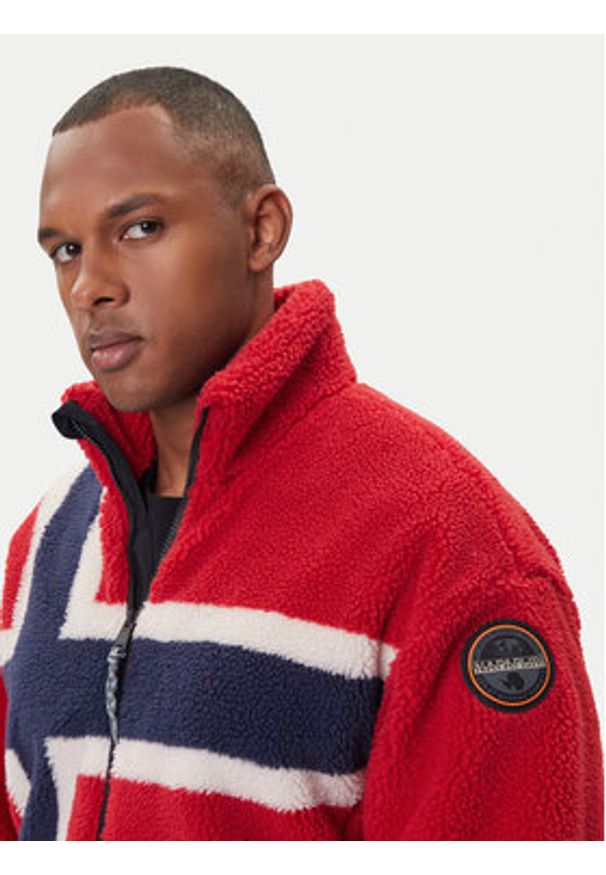 Napapijri Polar NP0A88TC Czerwony Regular Fit. Kolor: czerwony. Materiał: syntetyk