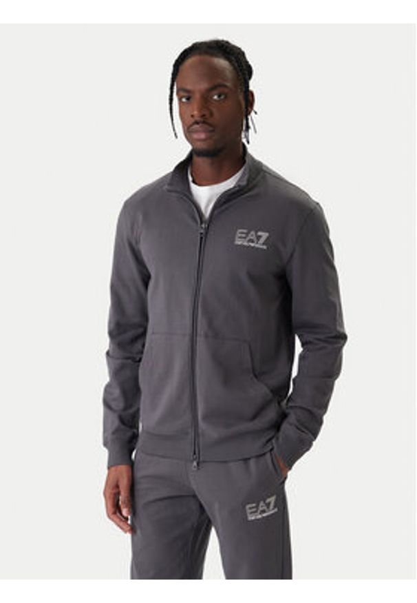 EA7 Emporio Armani Dres 7M001318 AF13512 U8111 Szary Regular Fit. Kolor: szary. Materiał: bawełna