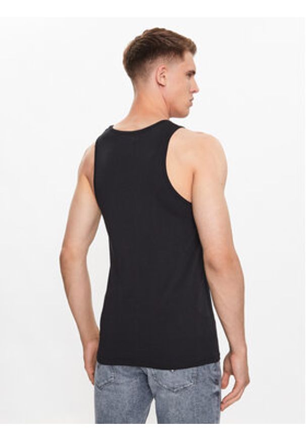 Guess Tank top U97M02 K6YW1 Czarny Regular Fit. Kolor: czarny. Materiał: bawełna