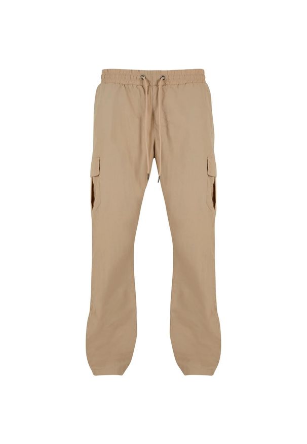 Urban Classics - Spodnie Cargo Męskie Nylon Prosta Nogawka. Kolor: wielokolorowy, szary, brązowy. Materiał: nylon