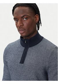 BOSS Sweter H-Hettore 50549976 Granatowy Regular Fit. Kolor: niebieski. Materiał: wełna #3