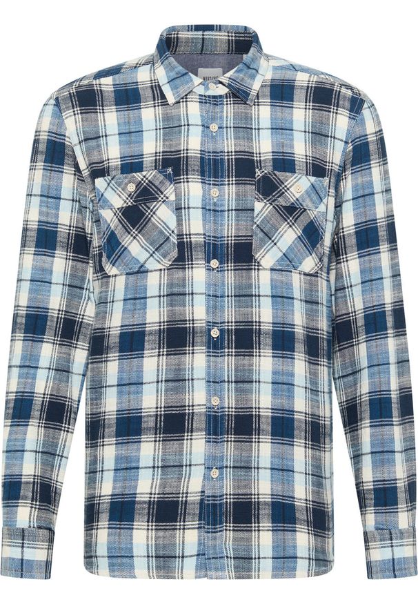 Mustang - Męska Koszula MUSTANG Eastbridge Multicheck Blue 1014768 12552