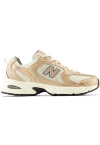 Buty unisex New Balance MR530LA – beżowe. Okazja: na co dzień. Kolor: beżowy. Materiał: materiał. Szerokość cholewki: normalna. Sezon: lato #1
