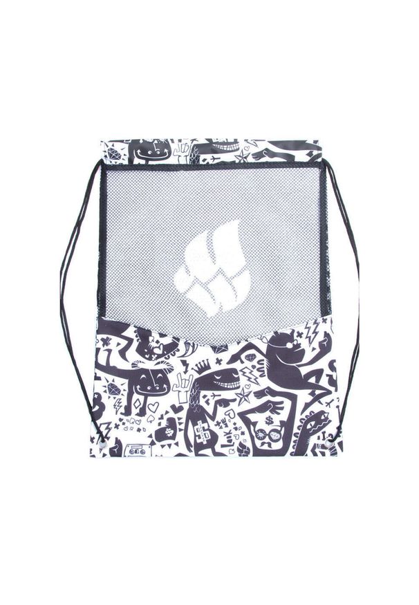 MAD WAVE - Torba Sportowa Mad Wave Dry – Czarno-Biała. Kolor: czarny. Styl: sportowy