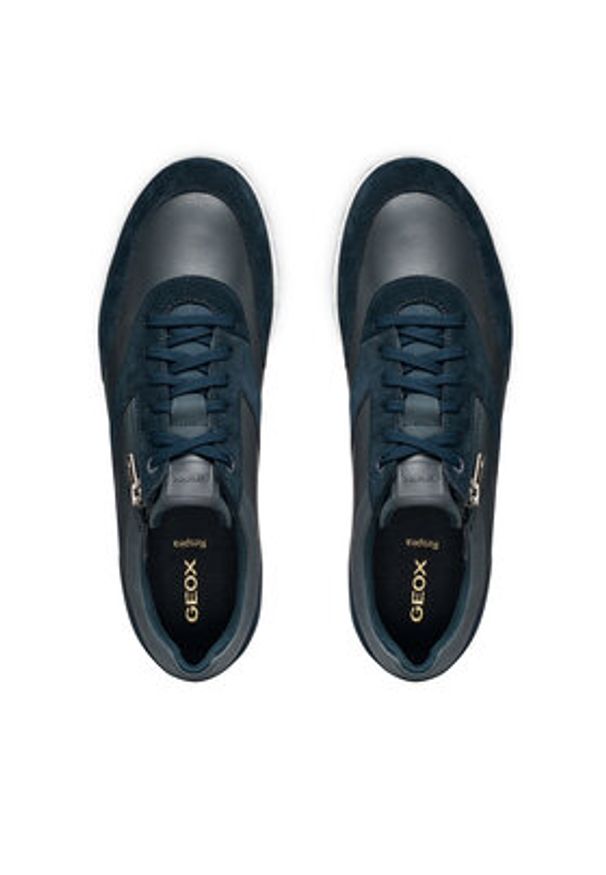 Geox Sneakersy U Renan U654GA 02285 C4002 Granatowy. Kolor: niebieski. Materiał: skóra