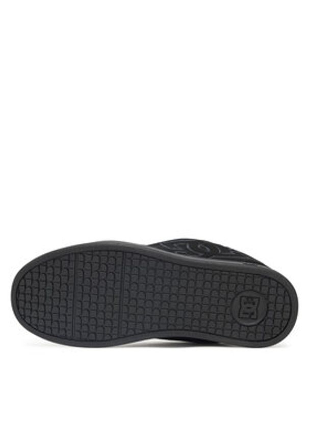 DC Shoes Sneakersy NET 302361-3BK Czarny. Kolor: czarny. Materiał: materiał