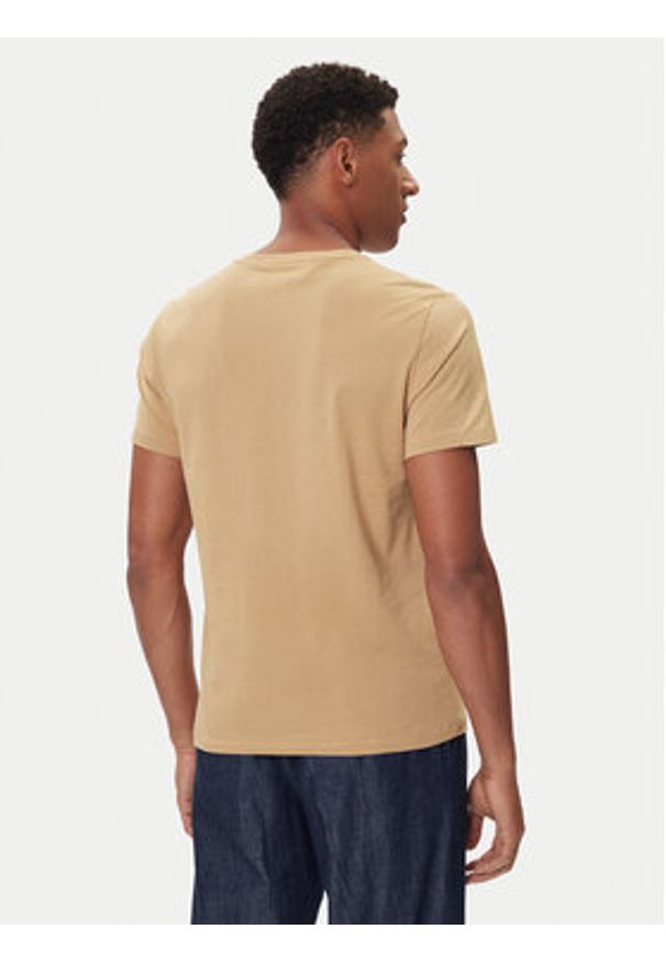 Polo Ralph Lauren T-Shirt 714899613023 Beżowy Regular Fit. Typ kołnierza: polo. Kolor: beżowy. Materiał: bawełna
