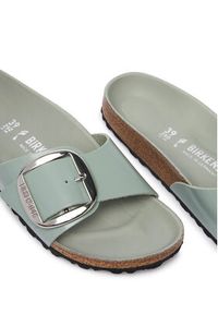 Birkenstock Klapki Madrid Big Buckle Hex 1031788 Zielony. Kolor: zielony. Materiał: skóra #5