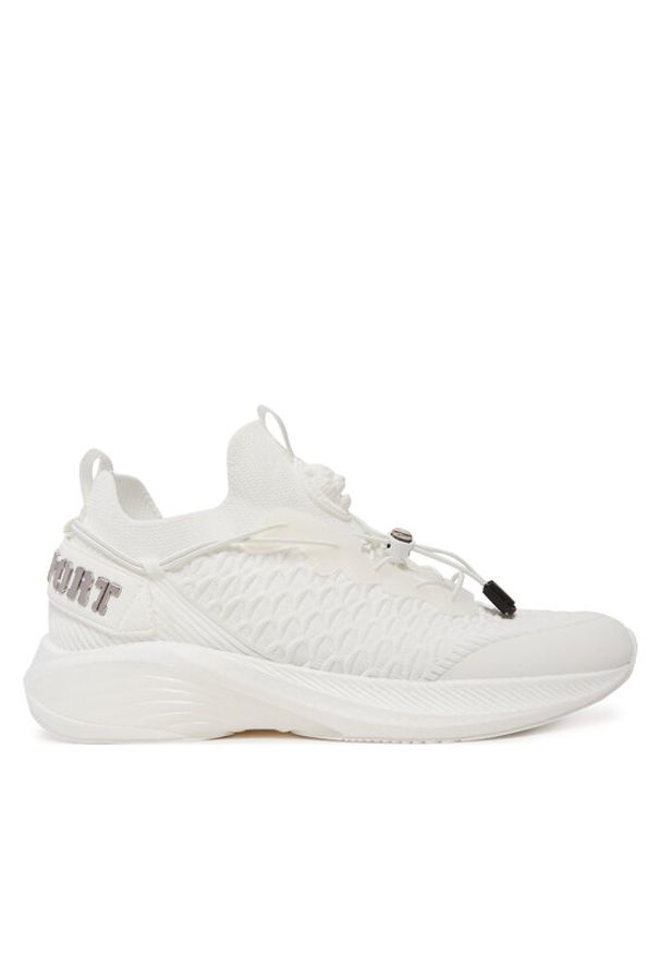 Plein Sport Sneakersy Ninja Shadow // GEN.X.05 SAES USC0751 STE003N Biały. Kolor: biały. Materiał: materiał