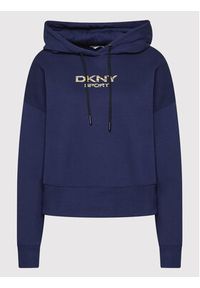 DKNY Sport Bluza DP1T8221 Granatowy Relaxed Fit. Kolor: niebieski. Materiał: syntetyk. Styl: sportowy #4