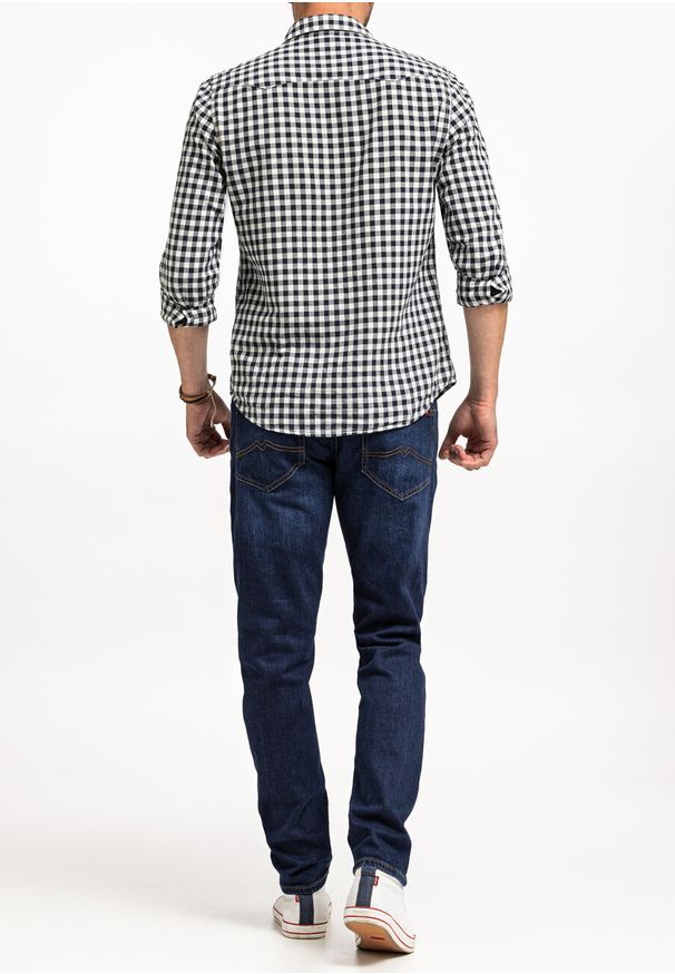 Mustang - MUSTANG OREGON SLIM MĘSKIE SPODNIE JEANSOWE JEANSY DŻINSY DENIM BLUE 1015041 5000 982. Okazja: na co dzień. Sezon: zima, lato. Styl: elegancki, casual, sportowy, klasyczny