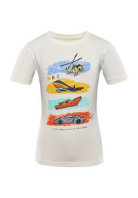 ZONE PERFECT - T-shirt Dziecięcy Nax Loreto 152-158 z Miękkiej Bawełny z Kolorowym Nadrukiem. Kolor: wielokolorowy. Materiał: elastan, bawełna. Wzór: kolorowy, nadruk