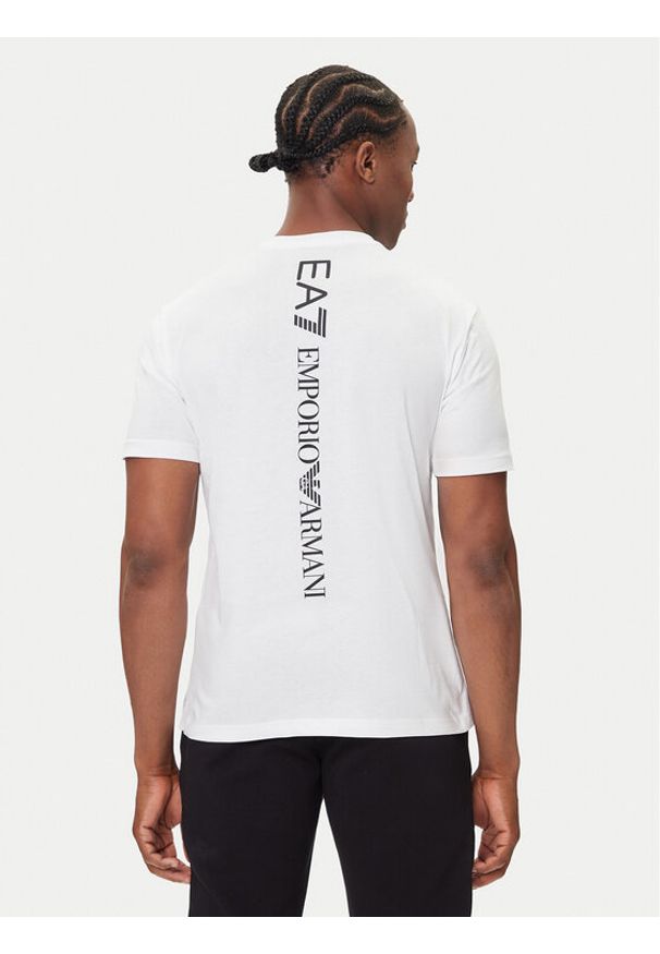 EA7 Emporio Armani T-Shirt 7M000567 AF10375 M0003 Biały Regular Fit. Kolor: biały. Materiał: bawełna