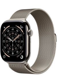 APPLE - Smartwatch Apple Watch 11 GPS + Cellular 46mm Natural Titanium Milanese Loop M/L Szary (MFD04ZR/A). Rodzaj zegarka: smartwatch. Kolor: szary #1