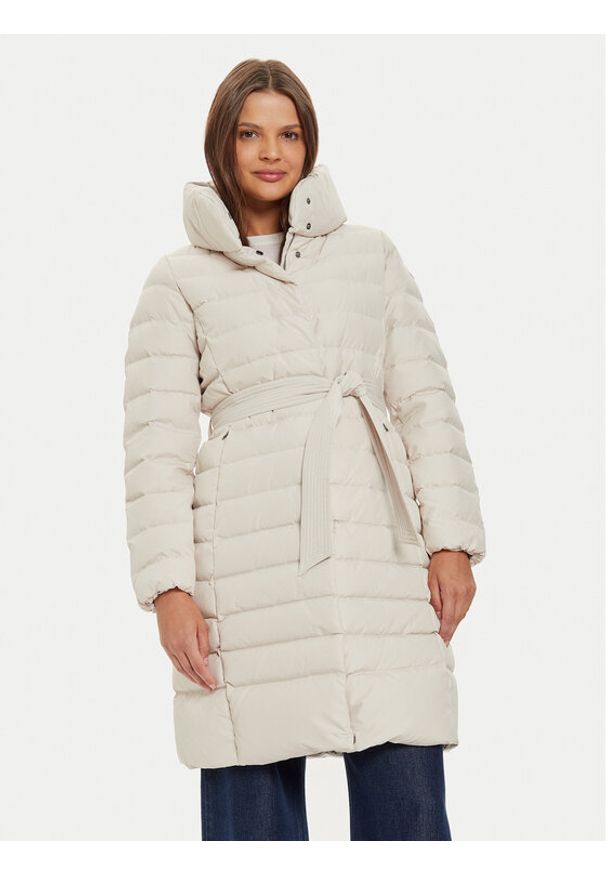 Geox Kurtka puchowa Catria W4626N T3156 F1723 Beżowy Regular Fit. Kolor: beżowy. Materiał: syntetyk. Sezon: zima