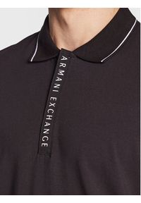 Armani Exchange Polo 8NZF71 ZJH2Z 1200 Czarny Regular Fit. Typ kołnierza: polo. Kolor: czarny. Materiał: bawełna #4