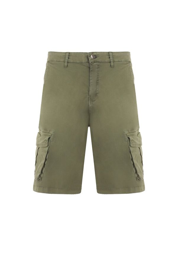 Born2be - Ciemnozielone Szorty Hypsenope. Kolor: zielony. Materiał: bawełna, tkanina