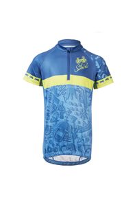 Koszulka na rower dla dzieci Silvini Scrivia. Kolor: niebieski, wielokolorowy, żółty. Sport: kolarstwo
