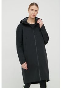 4f - 4F kurtka outdoorowa kolor czarny przejściowa oversize. Kolor: czarny. Materiał: materiał #1