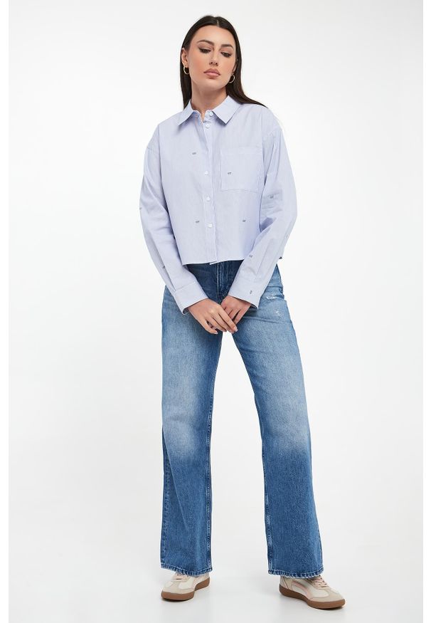 JOOP! Jeans - Koszula damska w paski Basima JOOP! JEANS. Wzór: paski