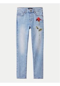 Desigual Jeansy Aina 24WWDD19 Niebieski Skinny Fit. Kolor: niebieski