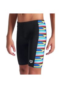 Spodenki do pływania Arena Stripe czarne - jammery. Kolor: czarny