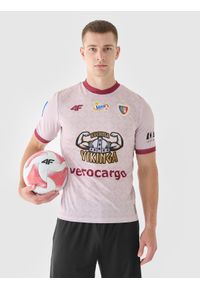 4f - 4F Koszulka klubowa wyjazdowa z sezonu 2024/25 męska 4F x Piast Gliwice - multikolor XL. Kolor: wielokolorowy. Materiał: dzianina, włókno, materiał. Sezon: lato. Styl: klasyczny