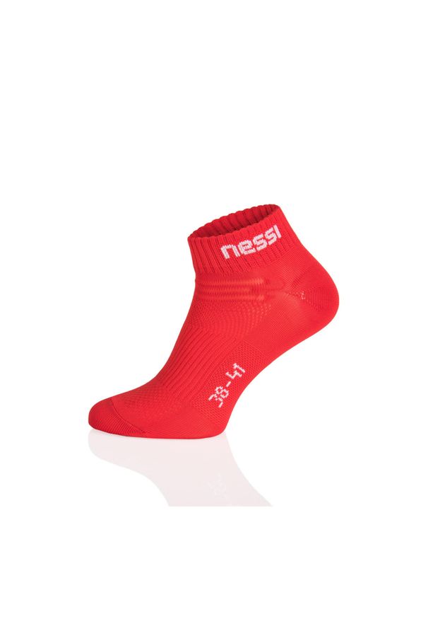 NESSI SPORTSWEAR - Skarpety stopki sportowe Unisex Nessi Sportswear Road S Oddychające. Kolor: czerwony