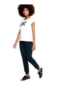 LEONE 1947 APPAREL - Szare, plecione spodnie damskie Leone. Kolor: czarny. Materiał: tkanina. Sport: fitness