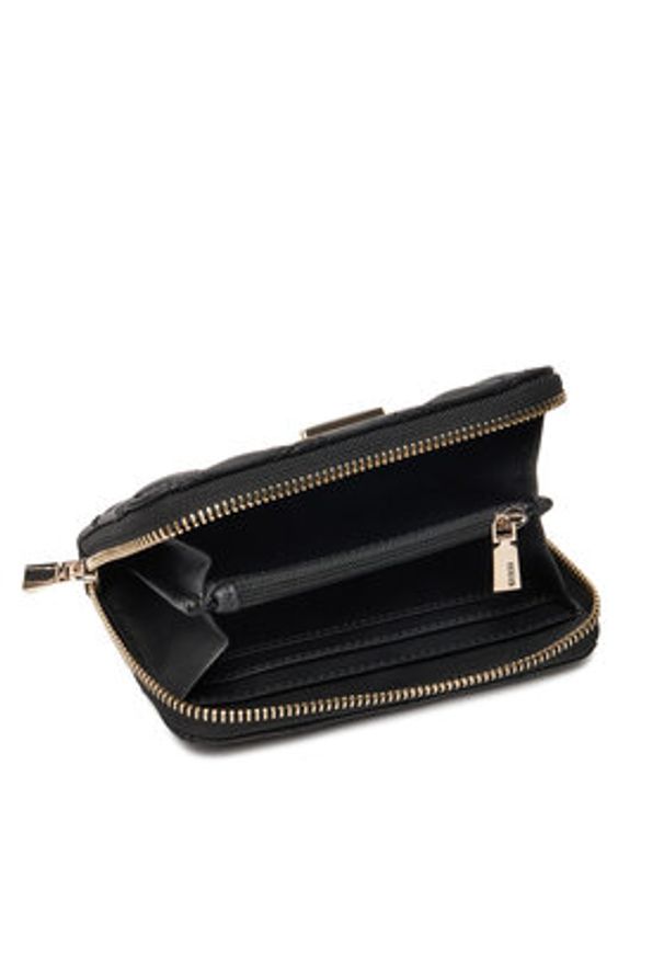 Guess Portfel Giully II Slg SWQG96 73140 Czarny. Kolor: czarny. Materiał: skóra