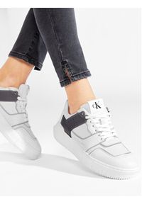 Calvin Klein Jeans Sneakersy Chunky Cupsole Laceup Low Tpu M YW0YW00812 Biały. Kolor: biały. Materiał: skóra #3