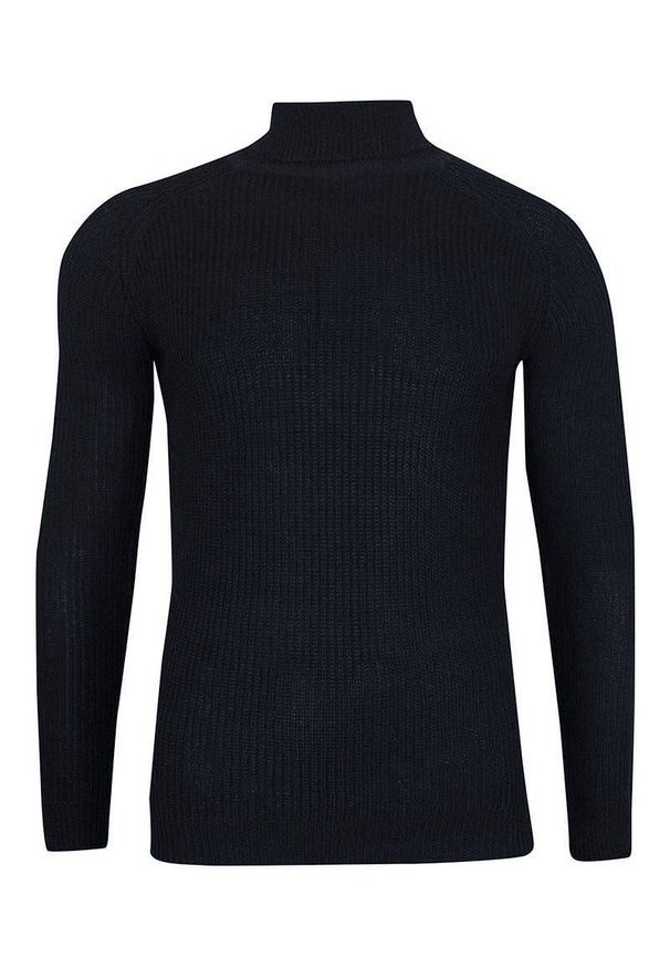 Niebieski sweter Brave Soul elegancki, z golfem