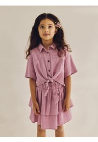 Reserved - Muślinowa spódnica - fioletowy. Kolor: fioletowy. Materiał: bawełna