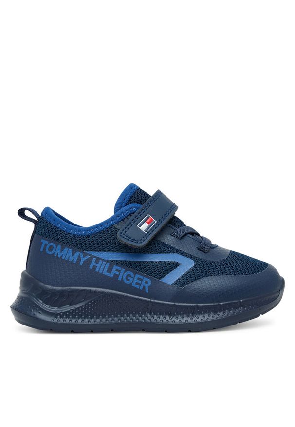 TOMMY HILFIGER - Sneakersy Tommy Hilfiger. Kolor: niebieski