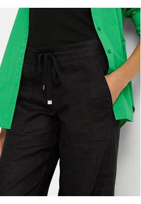 Lauren Ralph Lauren Spodnie materiałowe 200735136001 Czarny Wide Leg. Kolor: czarny. Materiał: len #3