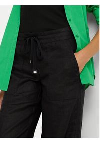 Lauren Ralph Lauren Spodnie materiałowe 200735136001 Czarny Wide Leg. Kolor: czarny. Materiał: len #6