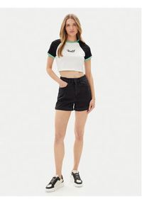 Volcom T-Shirt Alix 2 B3512506 Biały Slim Fit. Kolor: biały. Materiał: bawełna #4