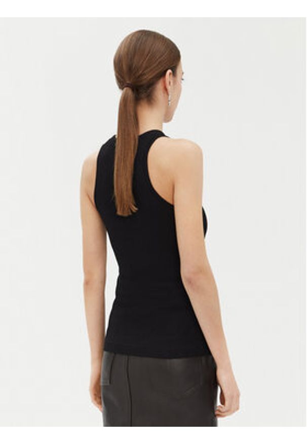 Pinko - PINKO Top 100822 A2C1 Czarny Regular Fit. Kolor: czarny. Materiał: bawełna