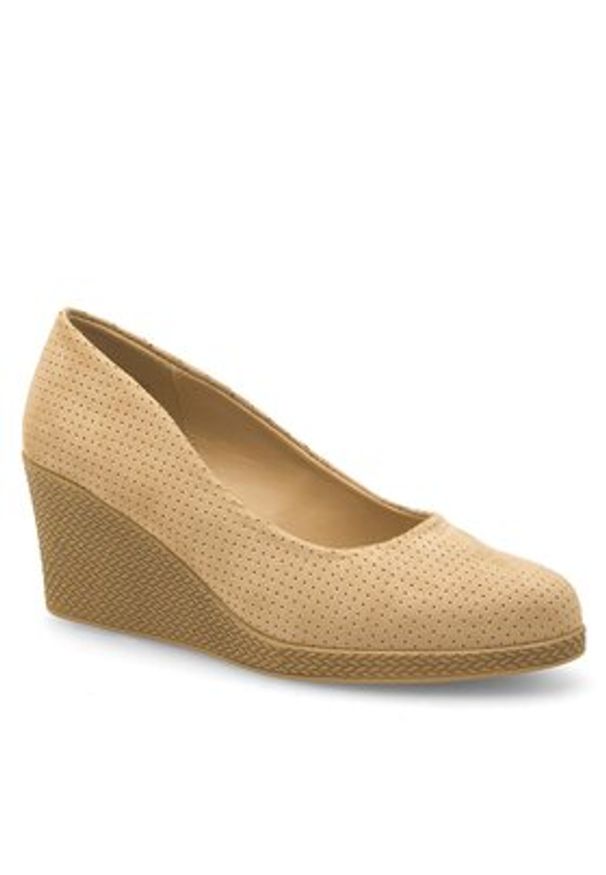 Clara Barson Półbuty WYL3760-2 Beżowy. Kolor: beżowy. Materiał: materiał