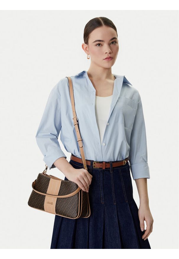 Liu Jo Torebka AA6107 E1118 Czarny. Kolor: czarny. Materiał: skórzane