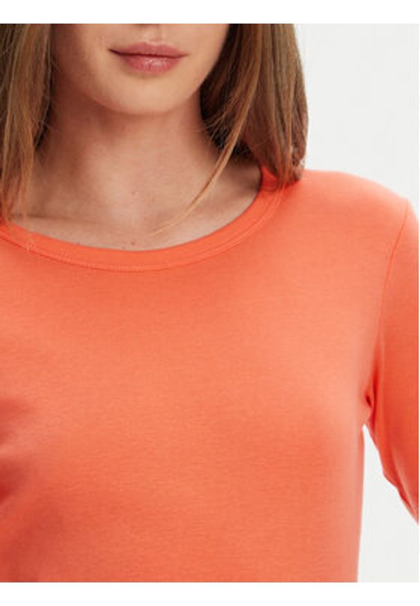United Colors of Benetton - United Colors Of Benetton Bluzka 3GA2E16F9 Pomarańczowy Regular Fit. Kolor: pomarańczowy. Materiał: bawełna
