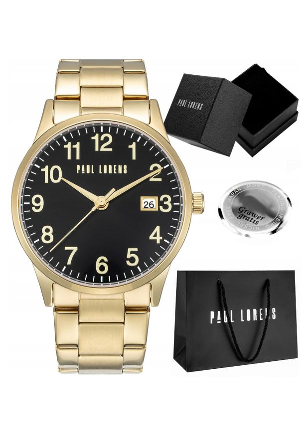 Zegarek męski Paul Lorens PABLO-1D1c Z GRAWEREM