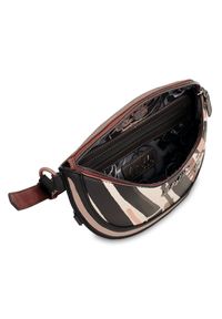 Brązowa Stylowa Damska Nerka Anekke Wygodna Torebka Na Ramię. Kolor: brązowy. Materiał: materiał #7