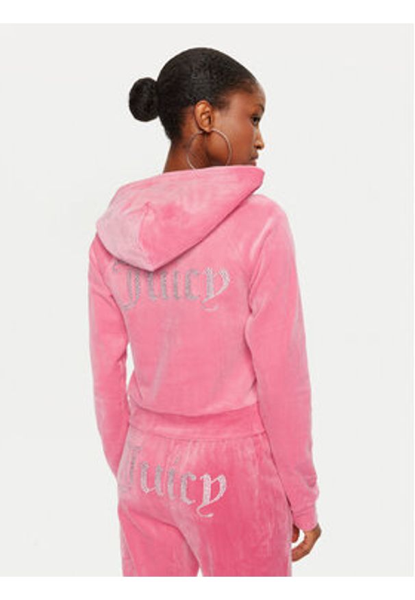 Juicy Couture Bluza Madison JCWA122001 Różowy Slim Fit. Kolor: różowy. Materiał: syntetyk