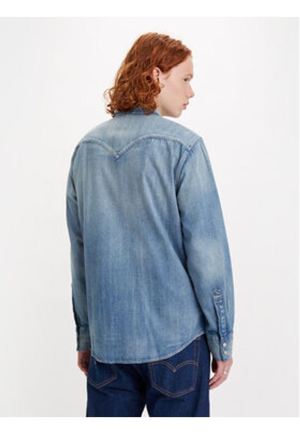 Levi's® Koszula Barstow 857440048 Granatowy Regular Fit. Kolor: niebieski. Materiał: bawełna