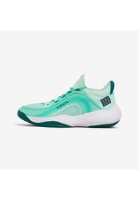 ALLSIX - Buty do siatkówki Kipsta Stability 500. Kolor: zielony. Sport: siatkówka