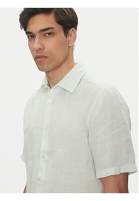 BOSS Koszula 50537382 Niebieski Regular Fit. Kolor: niebieski. Materiał: len #5
